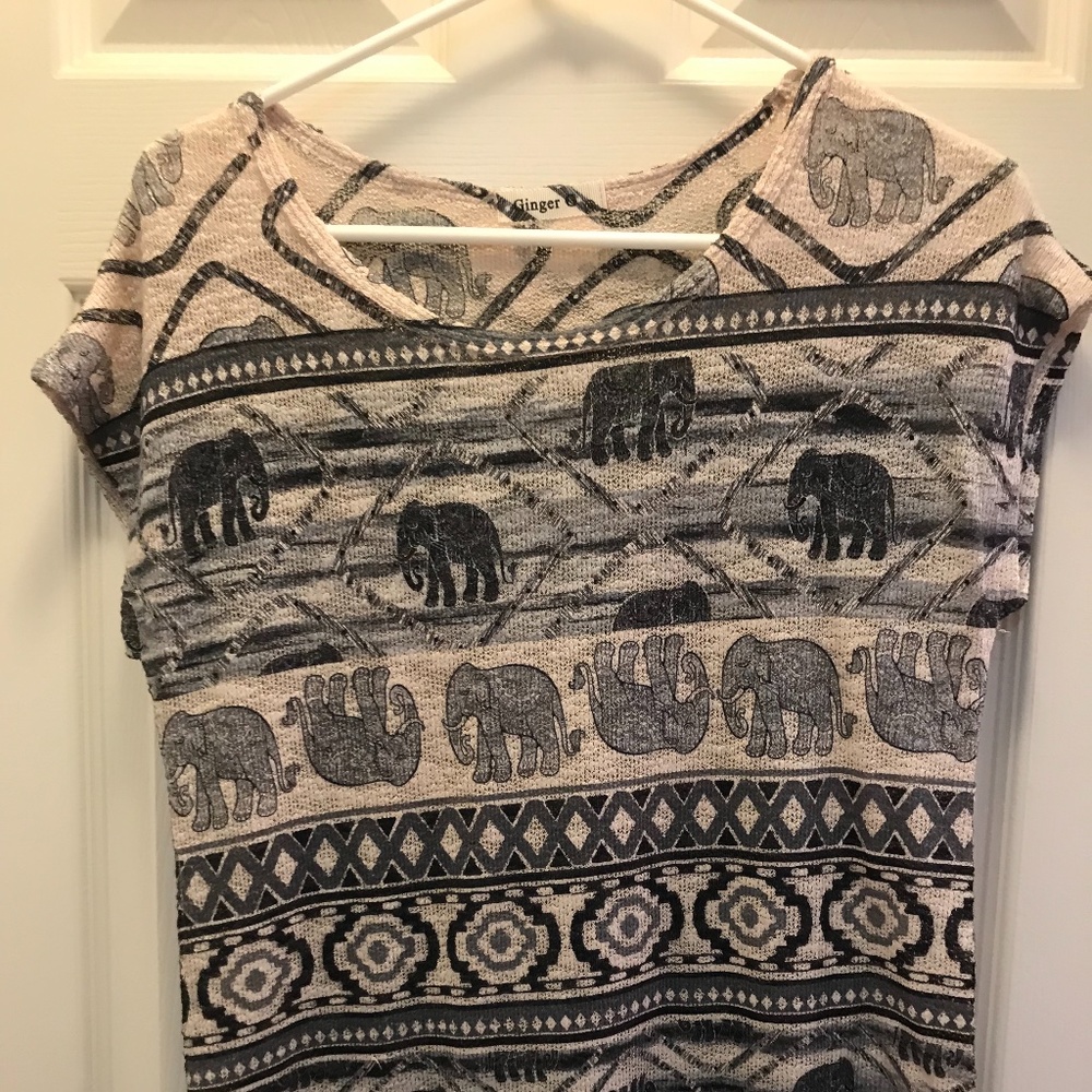 Lightweight Elephant Sweater Shirt